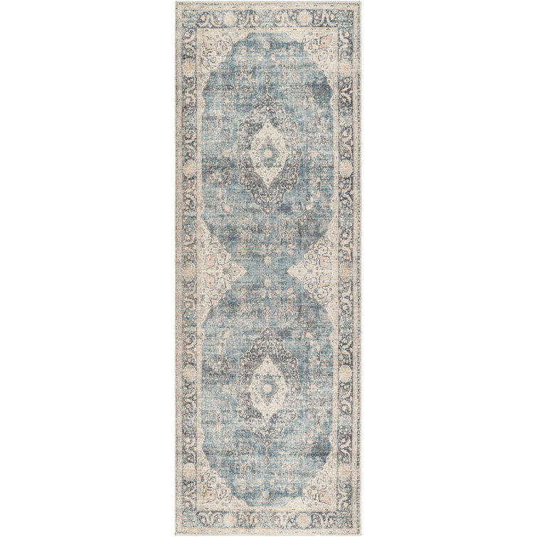 Becki Owens x Surya Marlene Vintage Blue/Cream Area Rug Wayfair